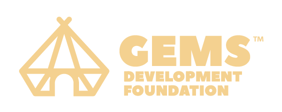 GEMS logo beige