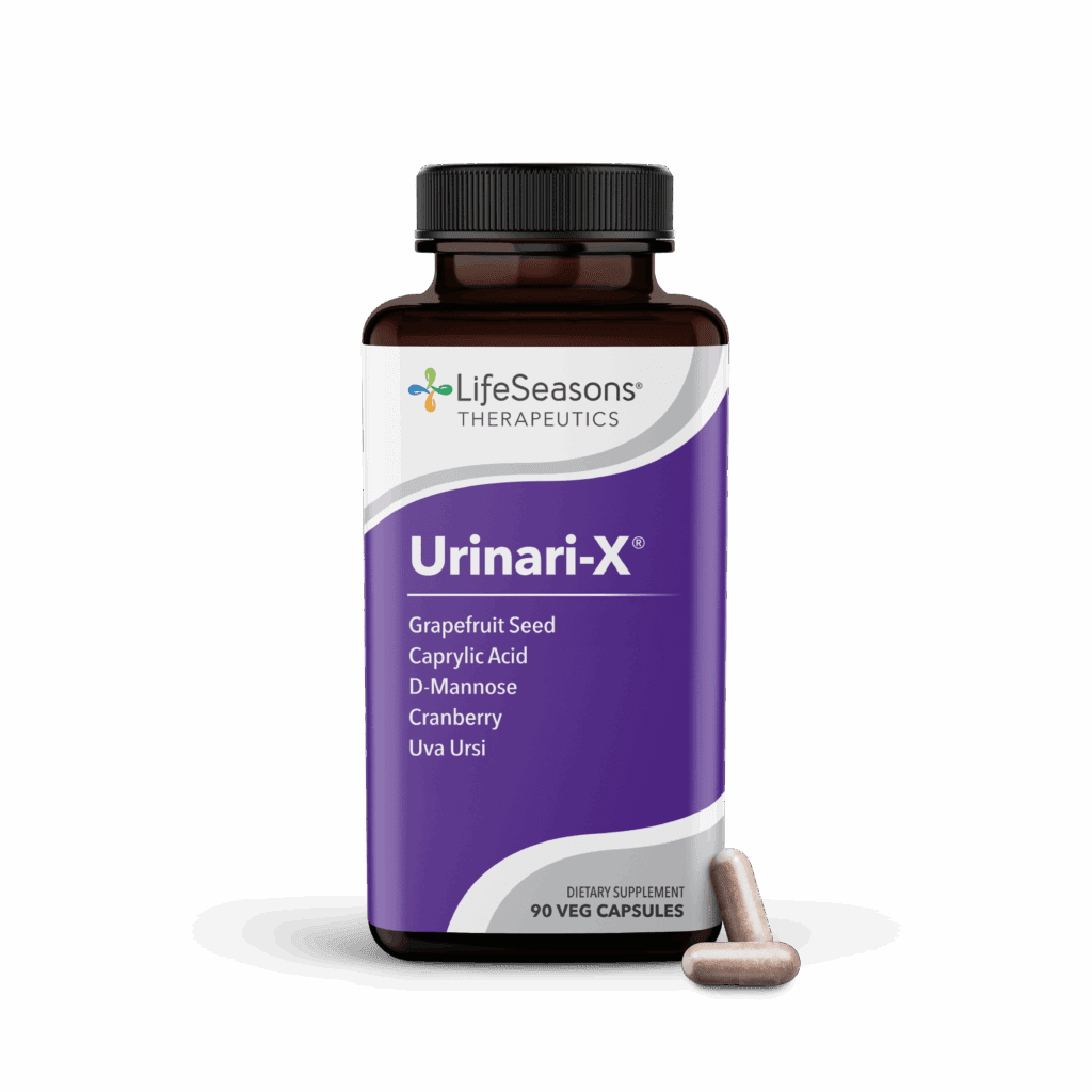 LifeSeasons Urinari-X supplement bottle for urinary tract and bladder health